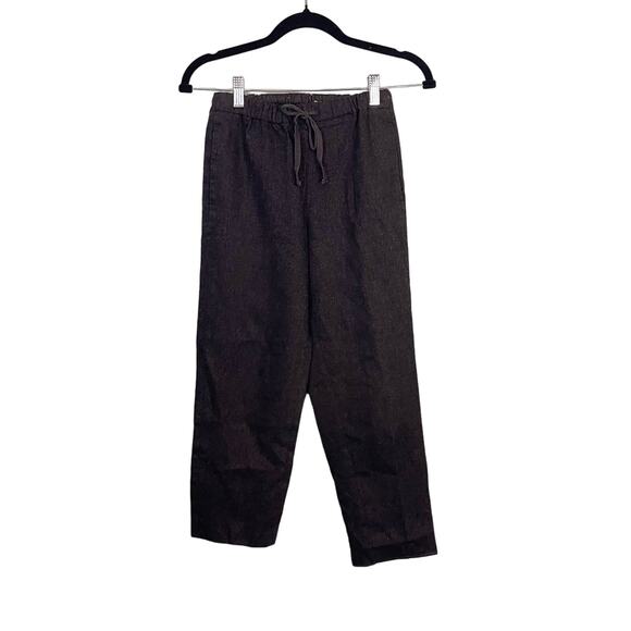 Babaton Women's Black Wool Cashmere Drawstring Cropped Pull On Pants Size XXS - Picture 1 of 12